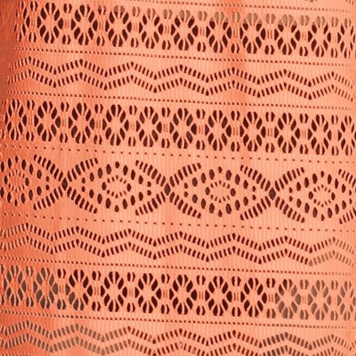 Mandarine Women's Crochet Lined Tunic Cover-Up Top