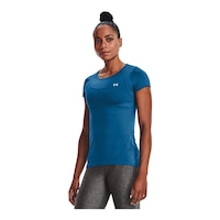 Under Armour Women's HeatGear© T Shirt Front_Angled_Left