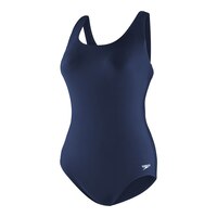 Speedo Women's Moderate Ultraback Plus Size One Piece Swimsuit/Bathing Suit Front_Angled_Left