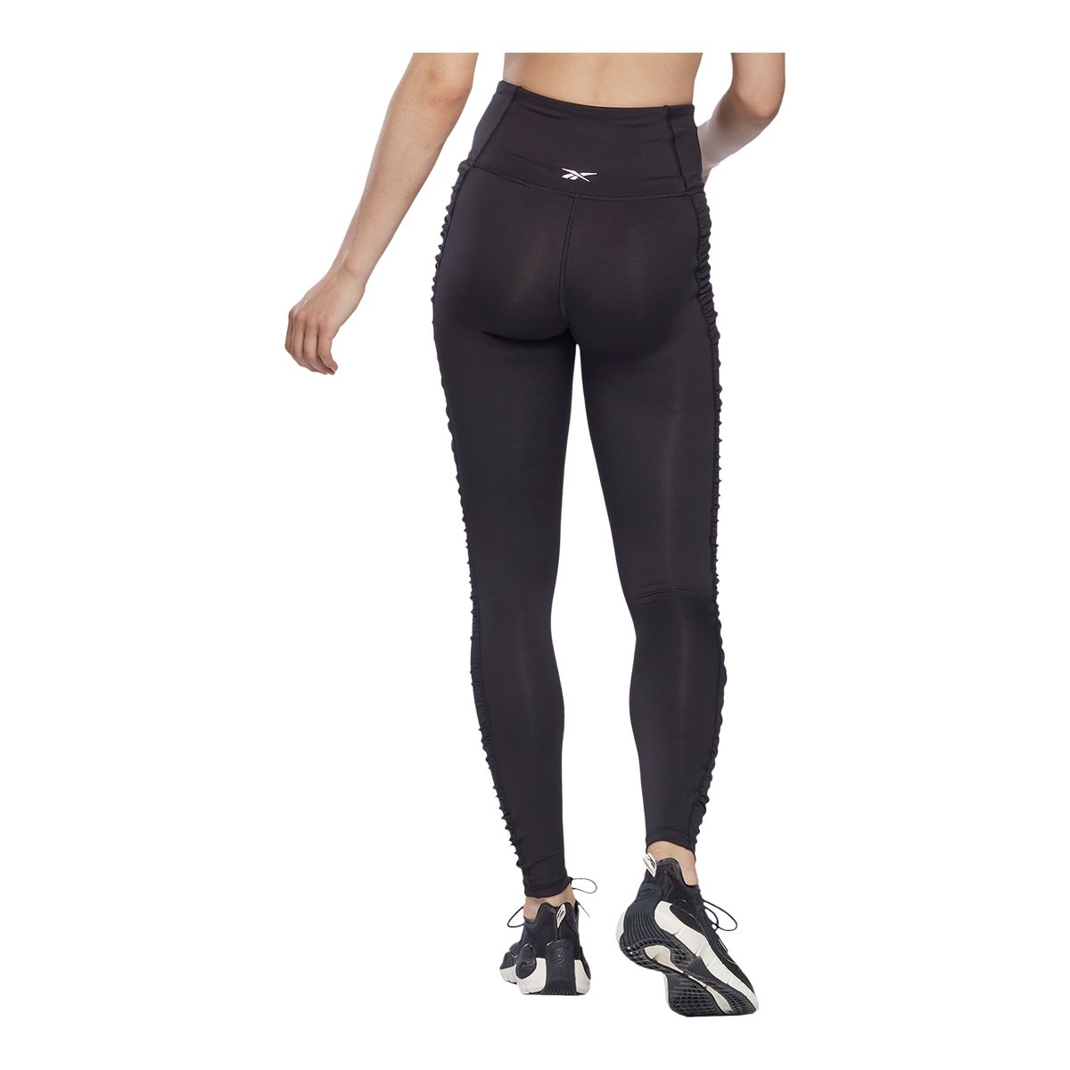 Reebok Women's Studio Cropped Ruched High Rise Tights