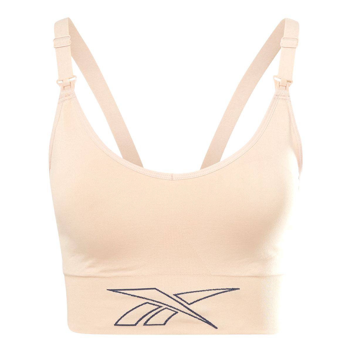 Reebok Women's Maternity Nursing Sports Bra, Low Impact, Removable Pads, Longline