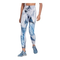 Reebok Women's Studio Lux All Over Print High Rise Tights Front_Angled_Left