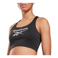 Reebok Women's Sports Bra, Low Impact, Yoga Front_Angled_Left