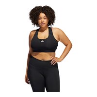 adidas Women's Powerreact Mid Sports Bra Front_Flat