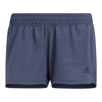 adidas Women's 3-Stripe Pacer Woven Heather Shorts Front_Flat