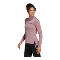 adidas Women's MT Long Sleeve Half Zip Shirt Front_Angled_Left