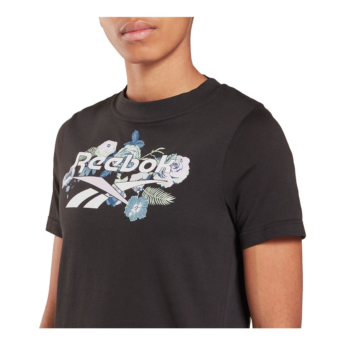 Reebok Women's Floral Cotton T Shirt