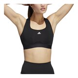 adidas Women's Powerreact Mid Sports Bra Front_Flat