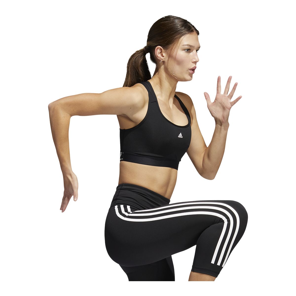 adidas Women's Powerreact Mid Sports Bra