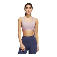 adidas Women's Powerreact Mid Sports Bra Front_Flat