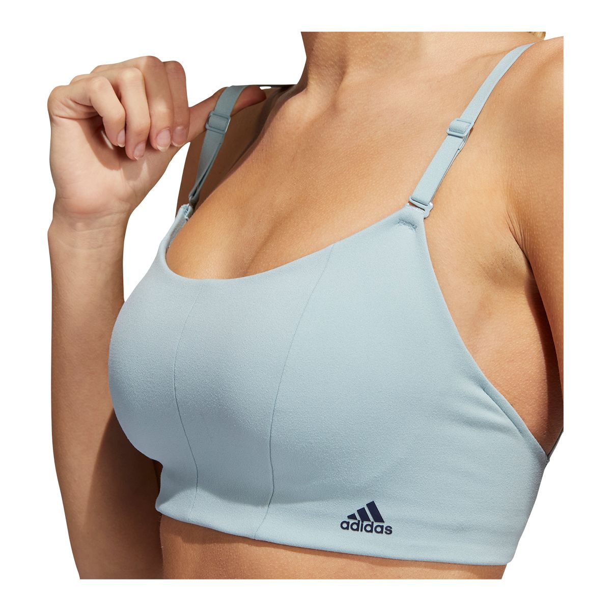 adidas Women's Studio Adjustable Sports Bra, Low Impact, Yoga