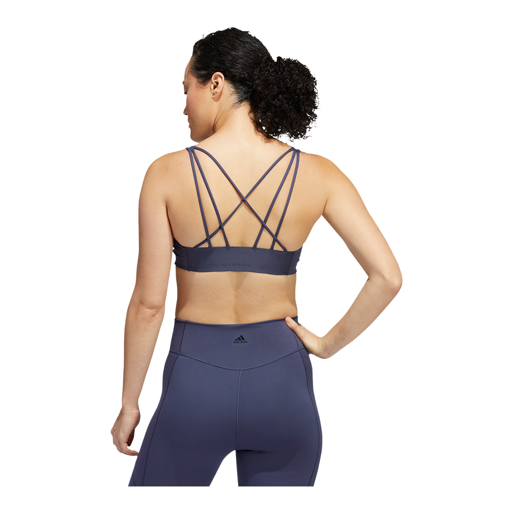 adidas Women's Studio Strappy Sports Bra, Medium Impact, Padded