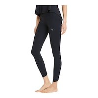 PUMA Women's Studio Foundation 7/8 Tights Front_Angled_Left