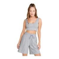 PUMA Women's Classics Crop Tank Top, Slim Fit, Sleeveless, Ribbed, Sports Front_Flat