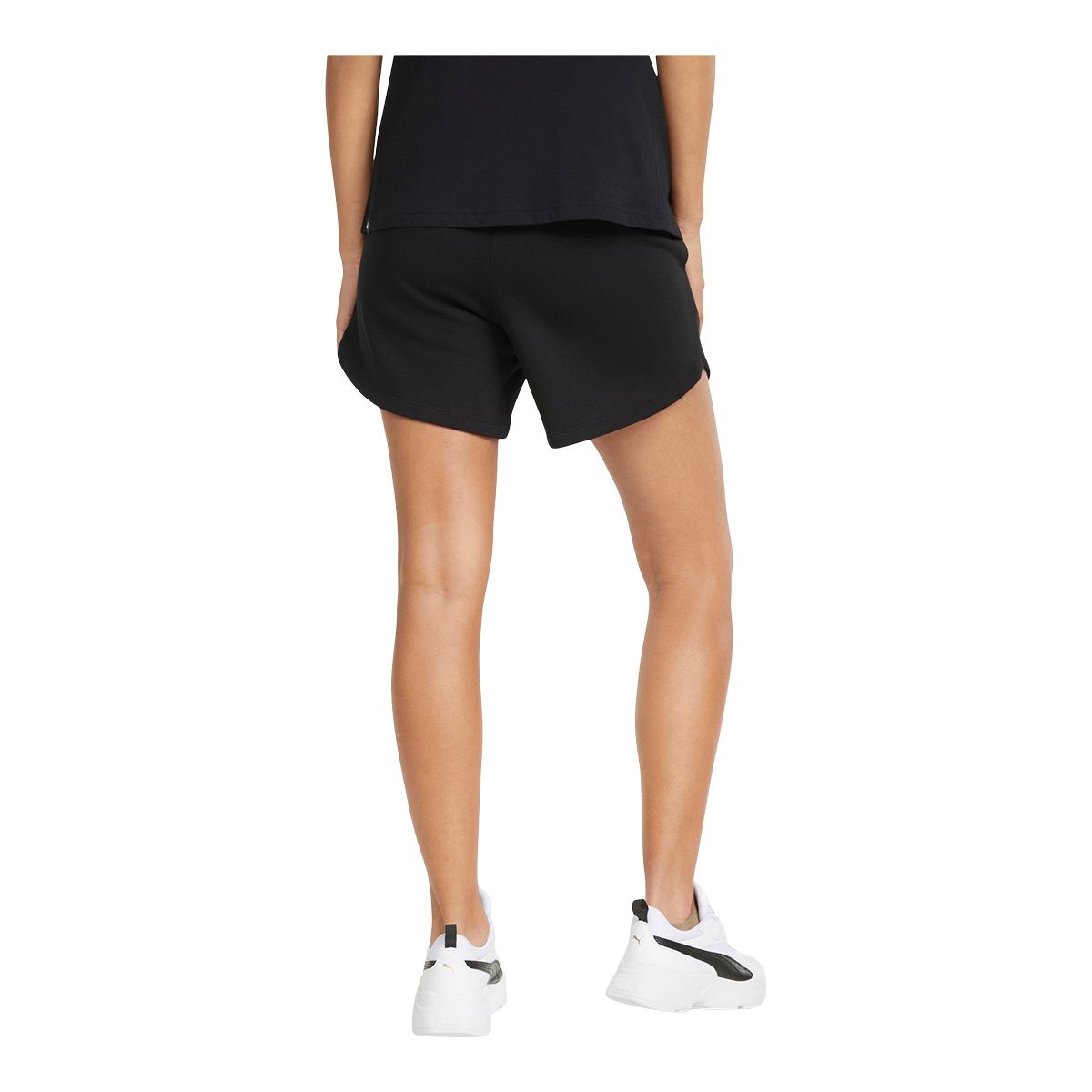 PUMA Women's Sportswear Essentials High Waist Sweat Shorts