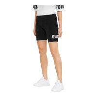 PUMA Women's Sportswear Essentials 7 Inch Bike Shorts Front_Angled_Left