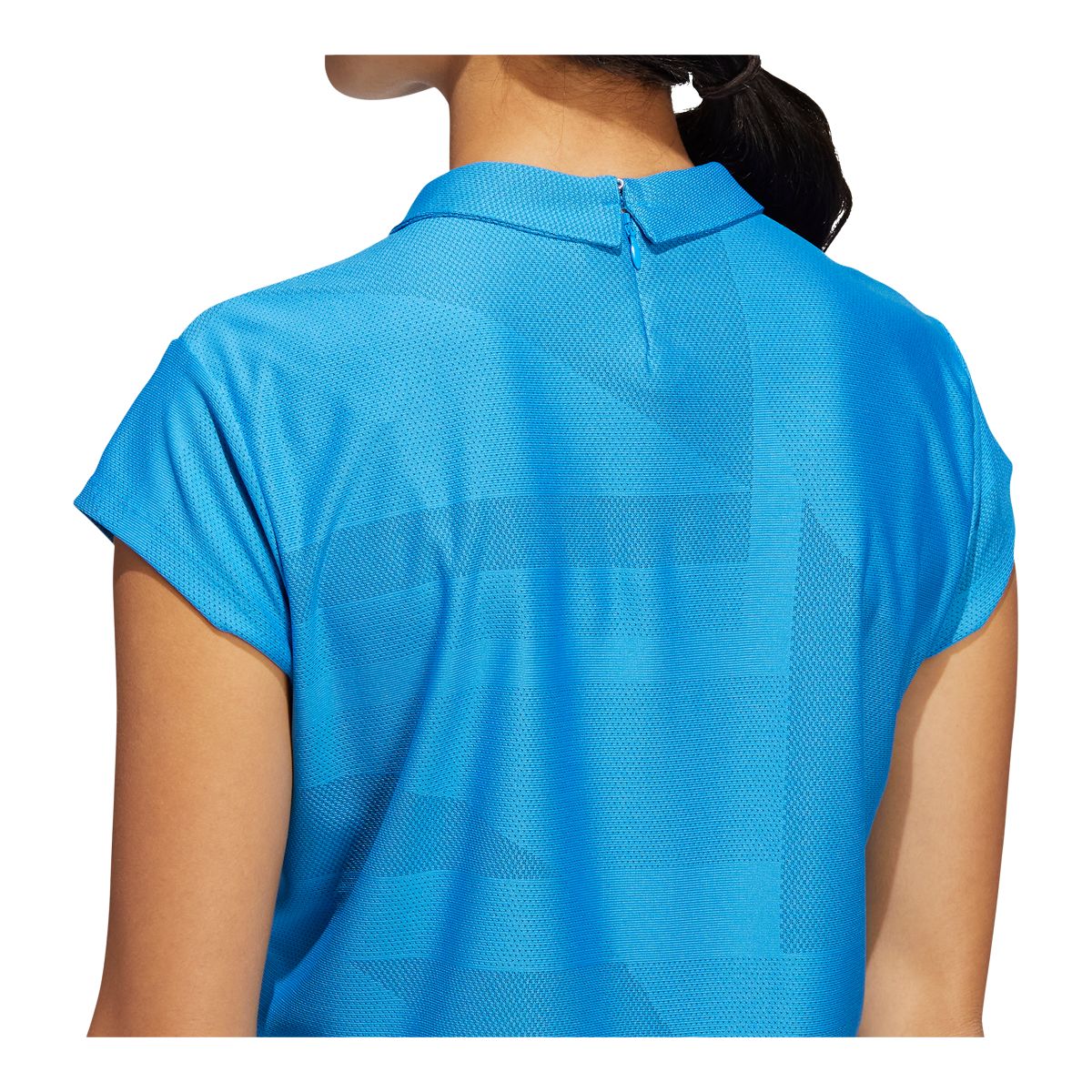 adidas Golf Women's Sport Performance Jacquard Primegreen Polo T Shirt