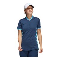 adidas Golf Women's Ultimate365 Printed Primegreen Polo T Shirt Front_Flat