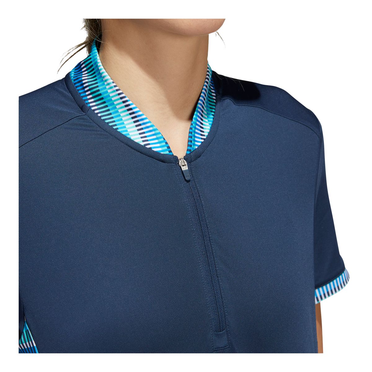 adidas Golf Women's Ultimate365 Printed Primegreen Polo T Shirt