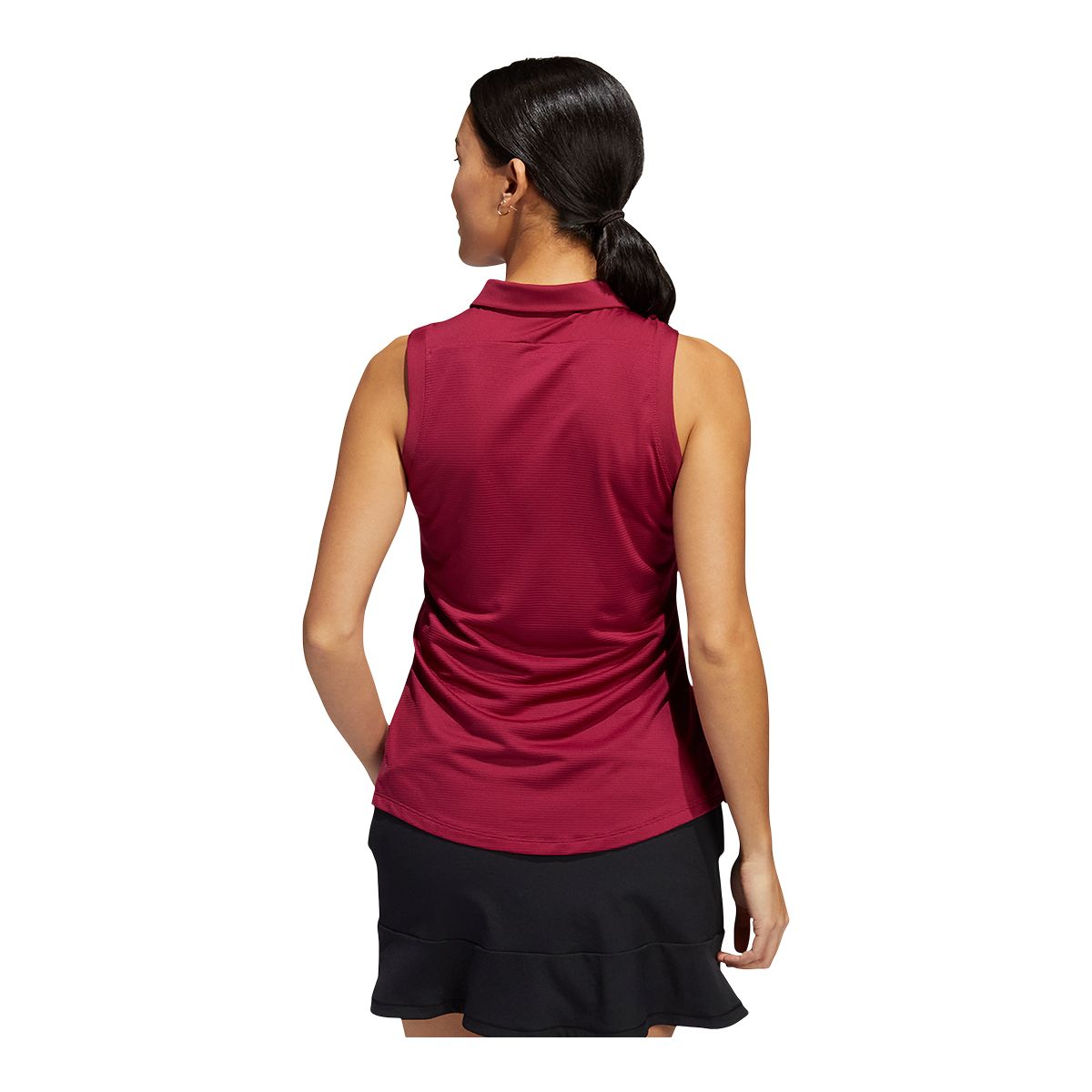 adidas Golf Women's Primeblue Sleeveless Polo Tank, Regular Fit, Moisture Wicking