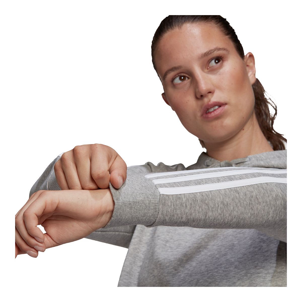 adidas Women's Sportswear 3-Stripe Crop Hoodie