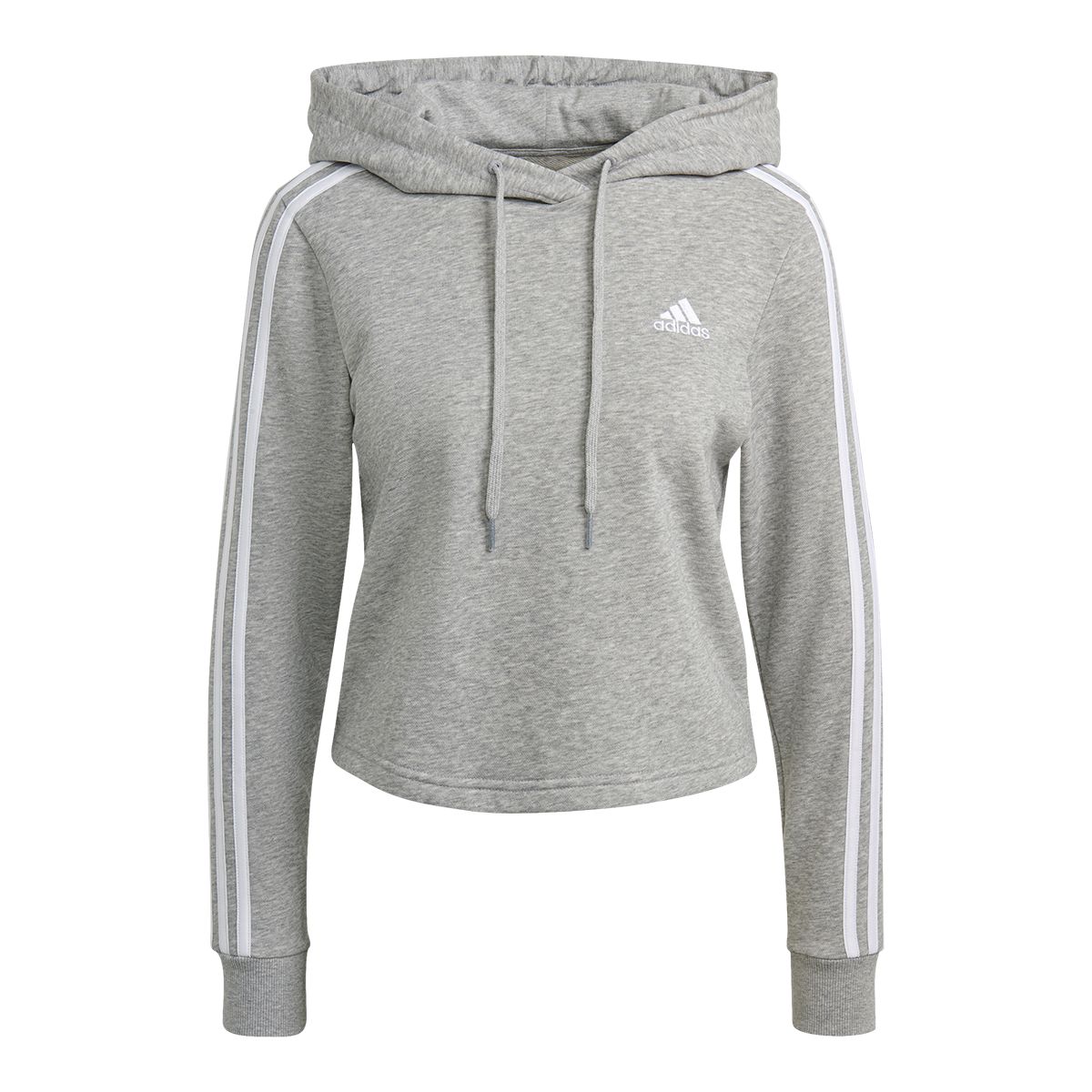 adidas Women's Sportswear 3-Stripe Crop Hoodie