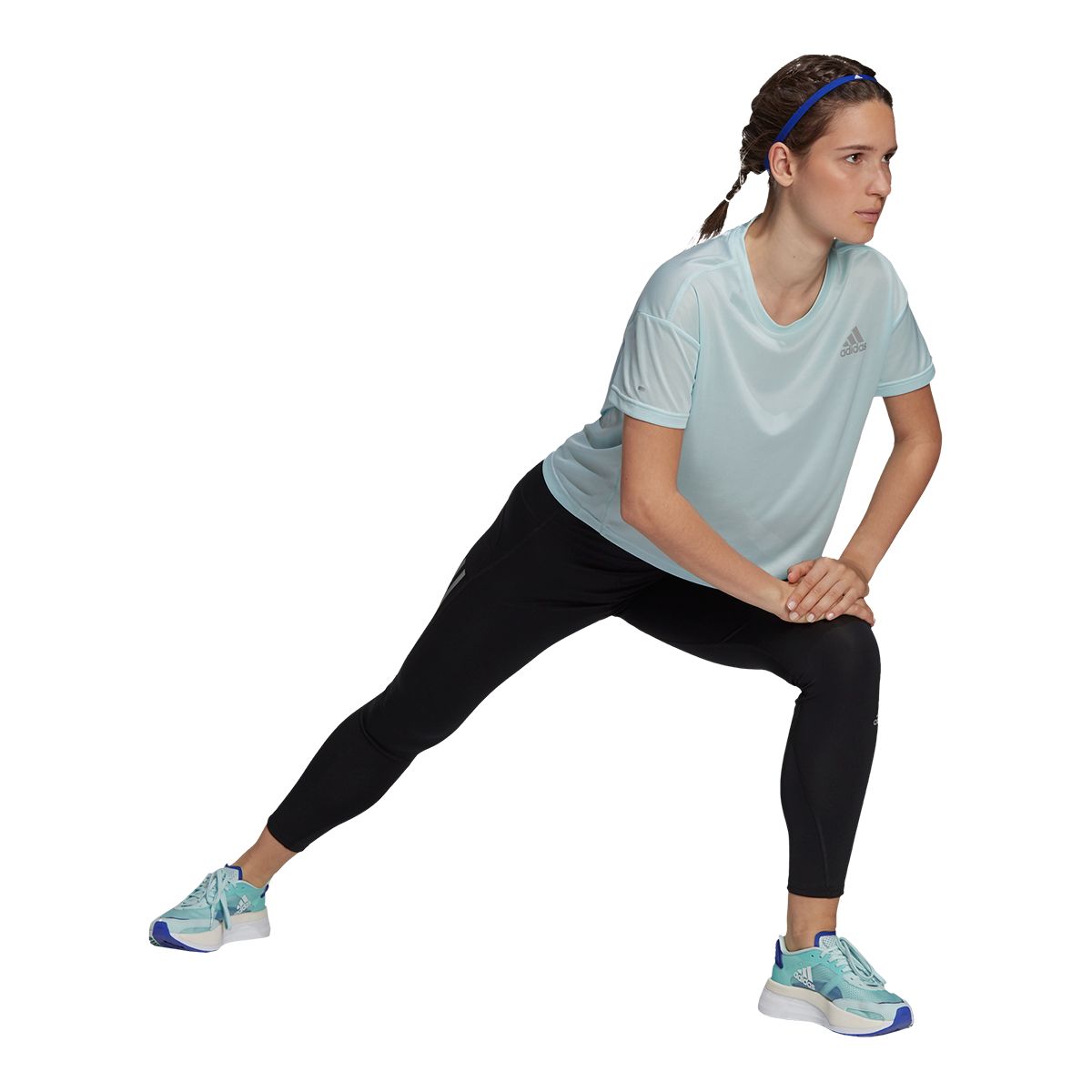 adidas Women's Run Prime Blue T Shirt