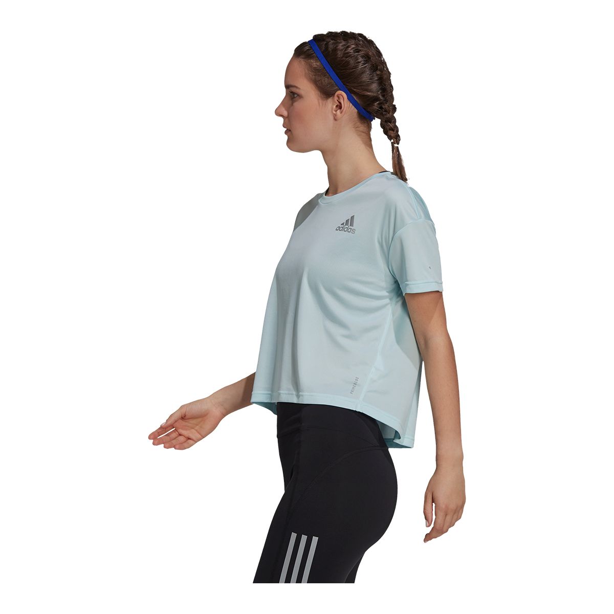 adidas Women's Run Prime Blue T Shirt