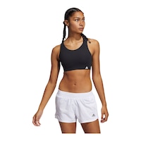 adidas Women's Plus Size Ultimate High Sports Bra Front_Angled_Left