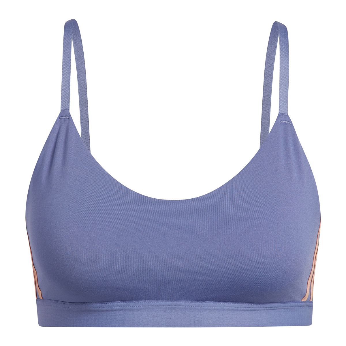 adidas Women's All Me 3-Stripe  Sports Bra, Low Impact, Yoga