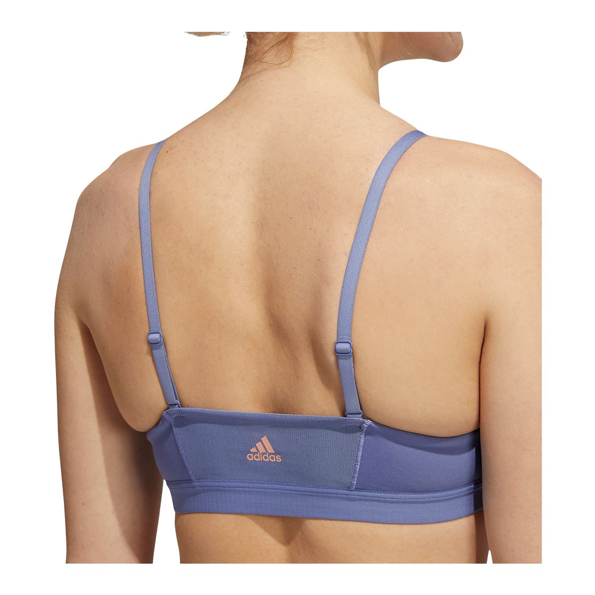 adidas Women's All Me 3-Stripe  Sports Bra, Low Impact, Yoga