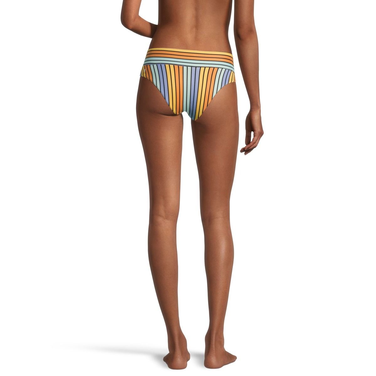 Hurley Women's Bombay Stripe Moderate Hipster Swimsuit Bikini Bottom, Beach