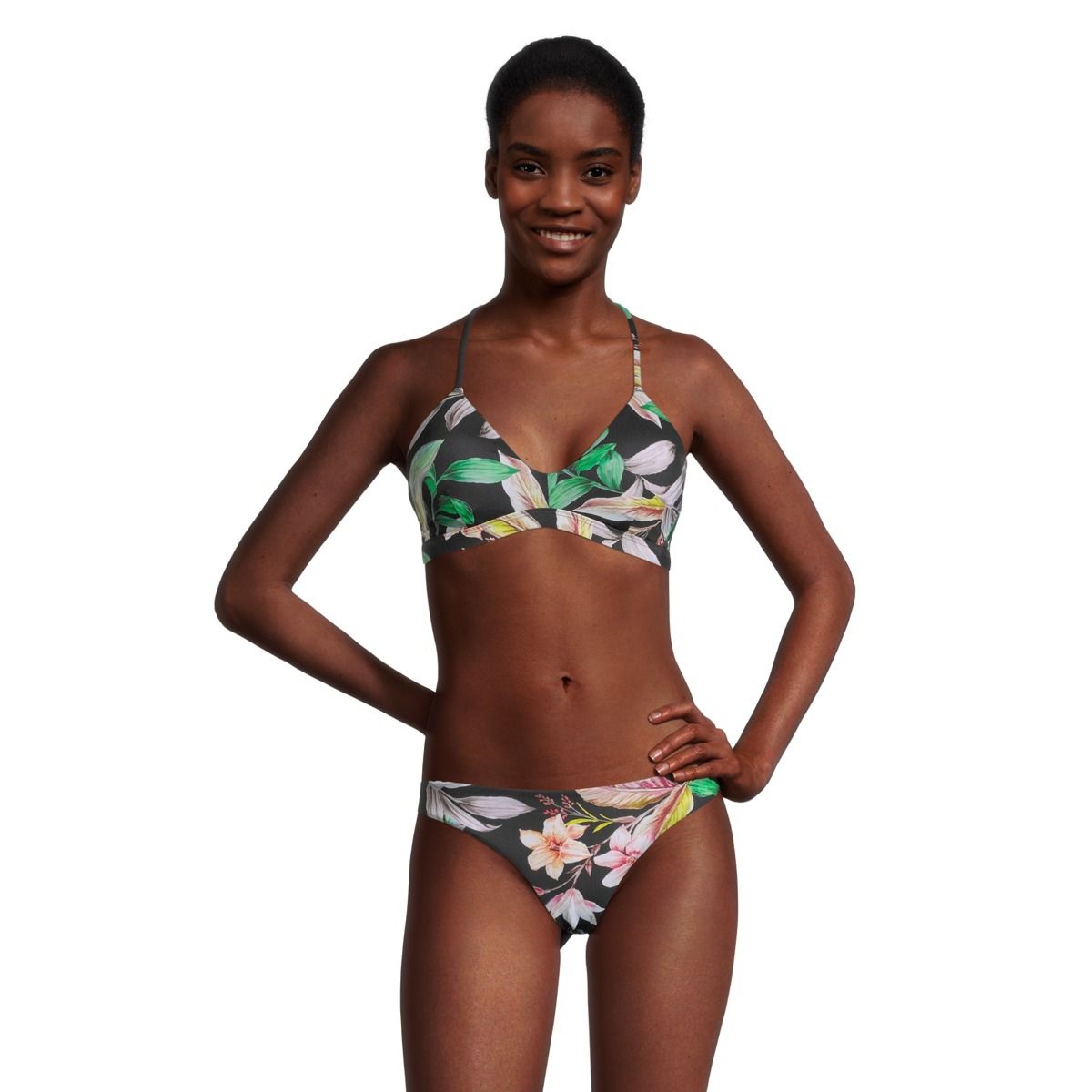 Hurley Women's Flora Adjustable Swimsuit Bikini Top, Beach