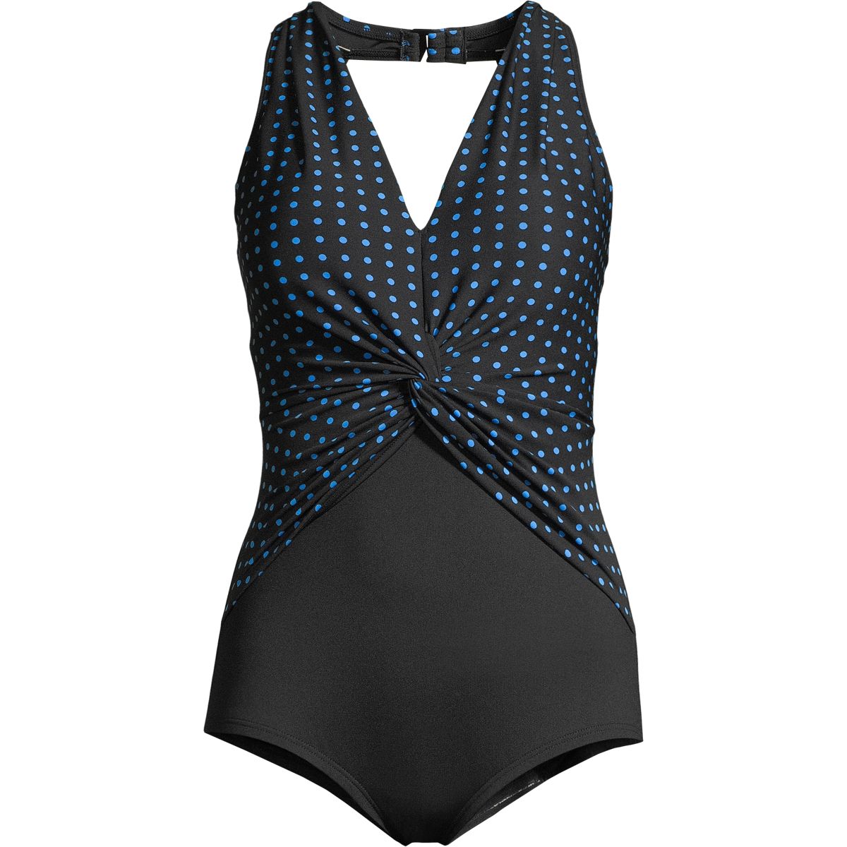 Gabar Women's Draped Twist V-Neck One Piece Swimsuit/Bathing Suit, Sport, Tummy Control