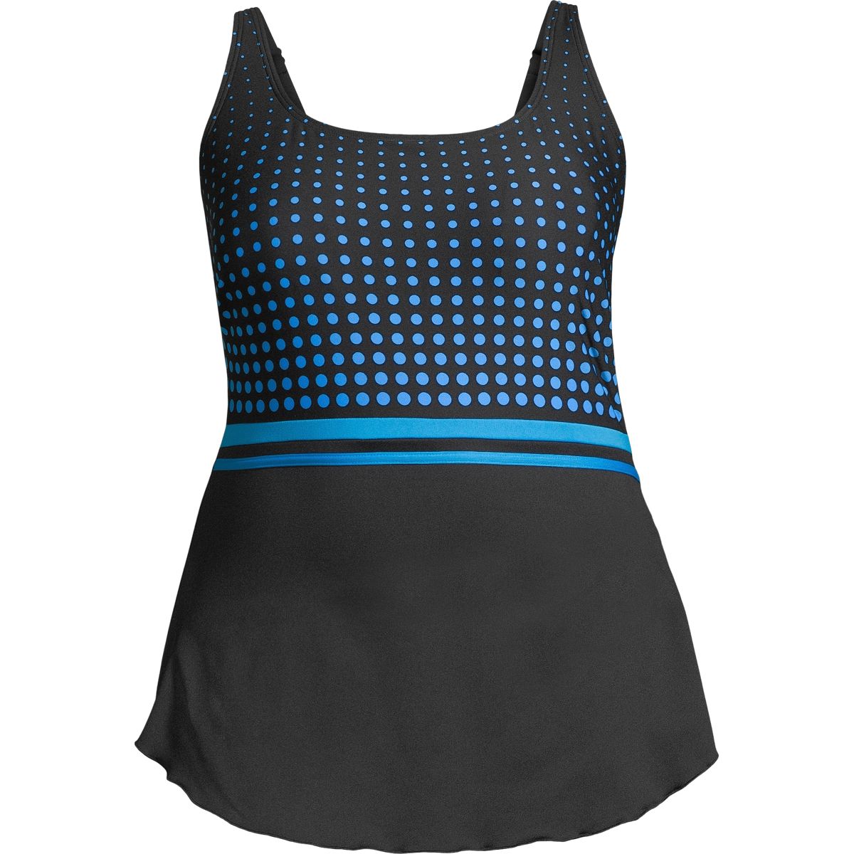 Gabar Women's Square Neck Sarong Plus Size Swim Dress One Piece Swimsuit/Bathing Suit, Sport, Tummy Control