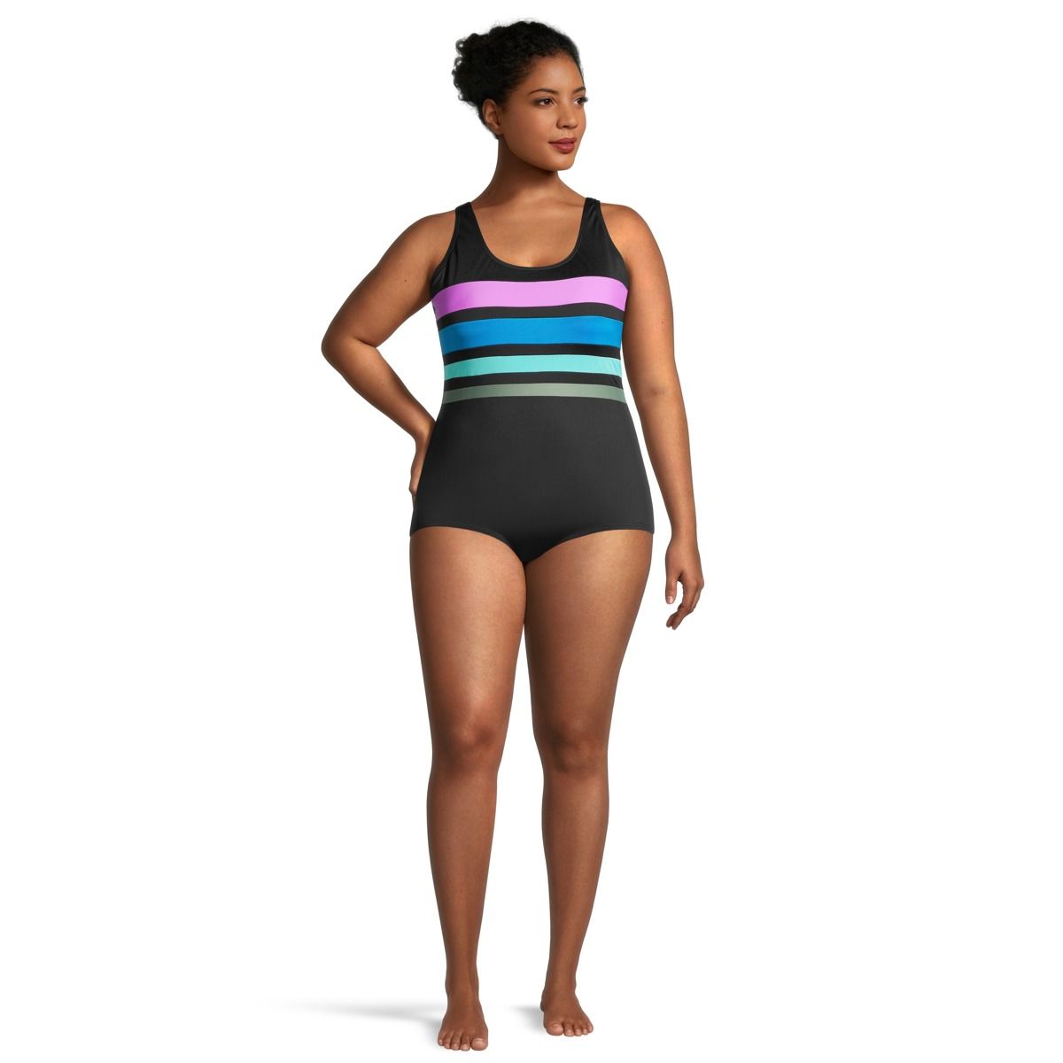 Gabar Women's Scoop Neck Plus Size One Piece Swimsuit/Bathing Suit, Sport, Tummy Control