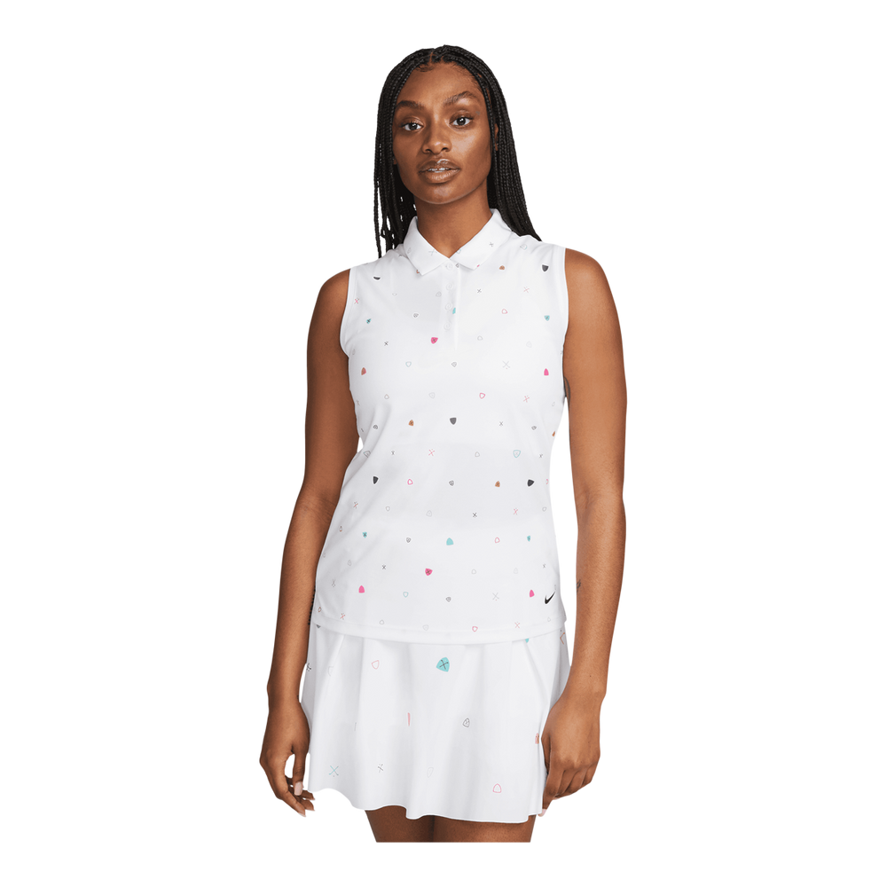 Nike Golf Women s Dri FIT Victory Print Sleeveless Polo SportChek