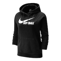 Nike Women's Hockey Varsity Fleece Pullover Hoodie Front_Three_Fourths_Angled_Left