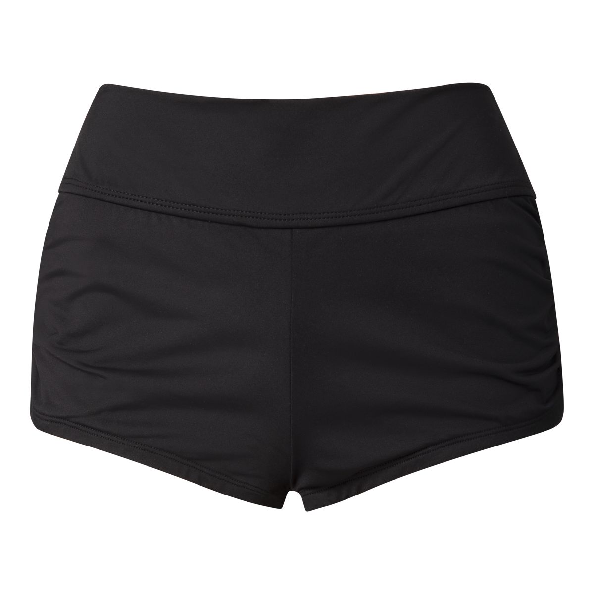 Anne Cole Women's Soft Band Shirred Boy Short Swimsuit Bikini Bottom/ Swim Short, Beach