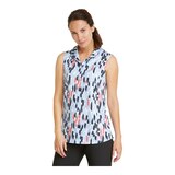 PUMA Golf Women's CLOUDSPUN Three Brush Polo Front_Angled_Left