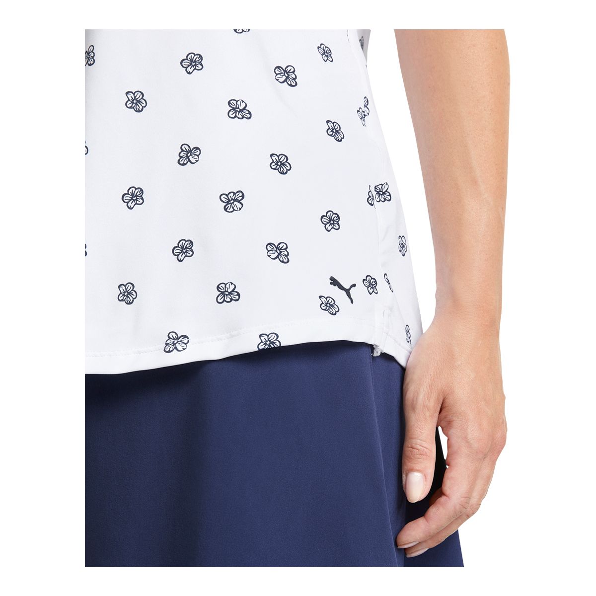 PUMA Golf Women's MATTR Hibiscus Short Sleeve Polo T Shirt