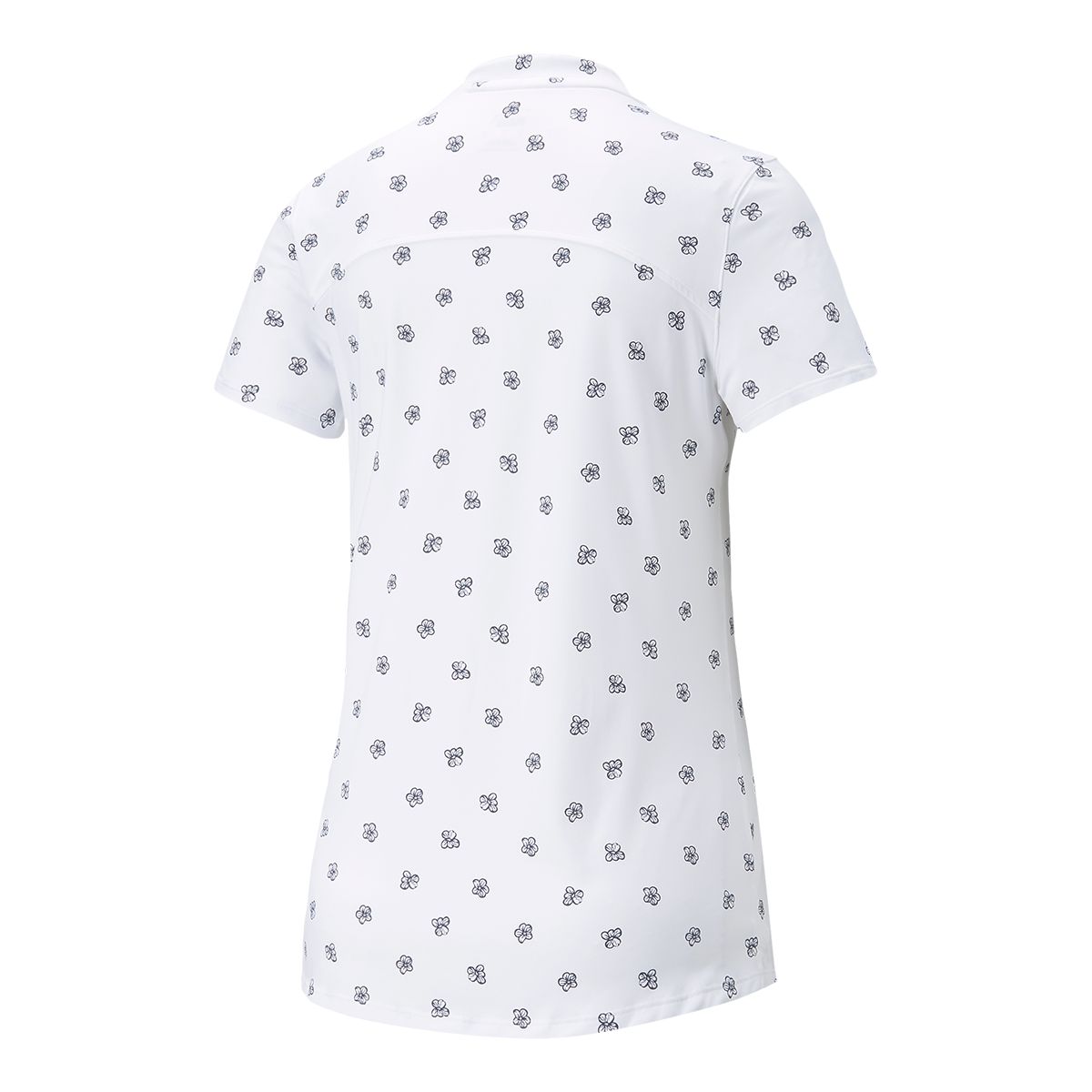 PUMA Golf Women's MATTR Hibiscus Short Sleeve Polo T Shirt