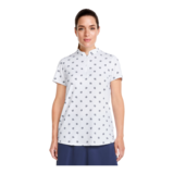 PUMA Golf Women's MATTR Hibiscus Short Sleeve Polo T Shirt Front_Flat