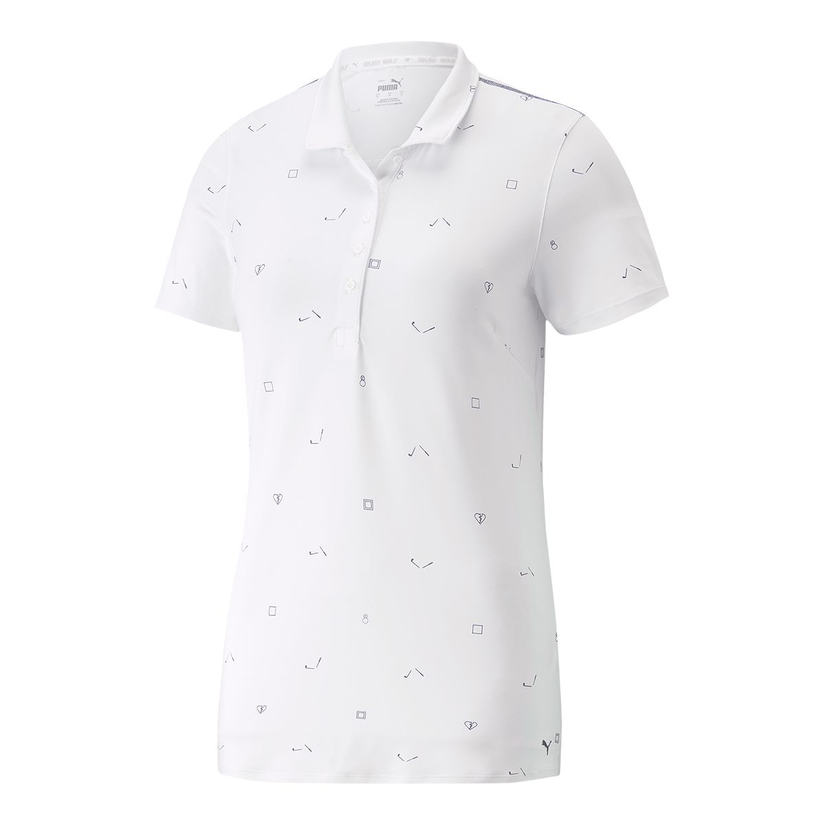 PUMA Golf Women's CLOUDSPUN H8 Short Sleeve Polo T Shirt