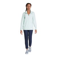 PUMA Golf Women's CLOUDSPUN Long Sleeve 1/4 Zip Polo T Shirt Front_Flat