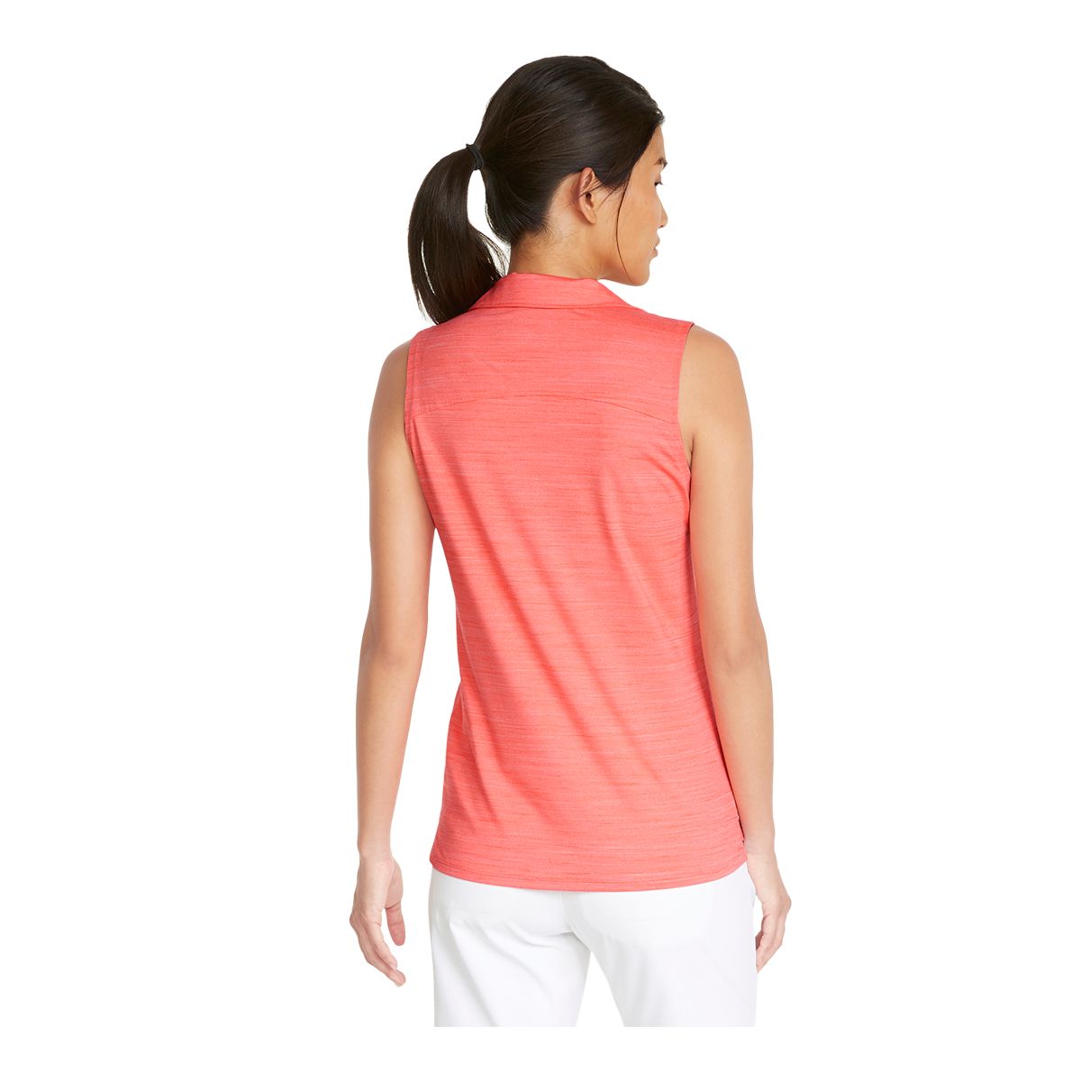 PUMA Golf Women's CLOUDSPUN Coast Sleeveless Polo T Shirt, Moisture Wicking
