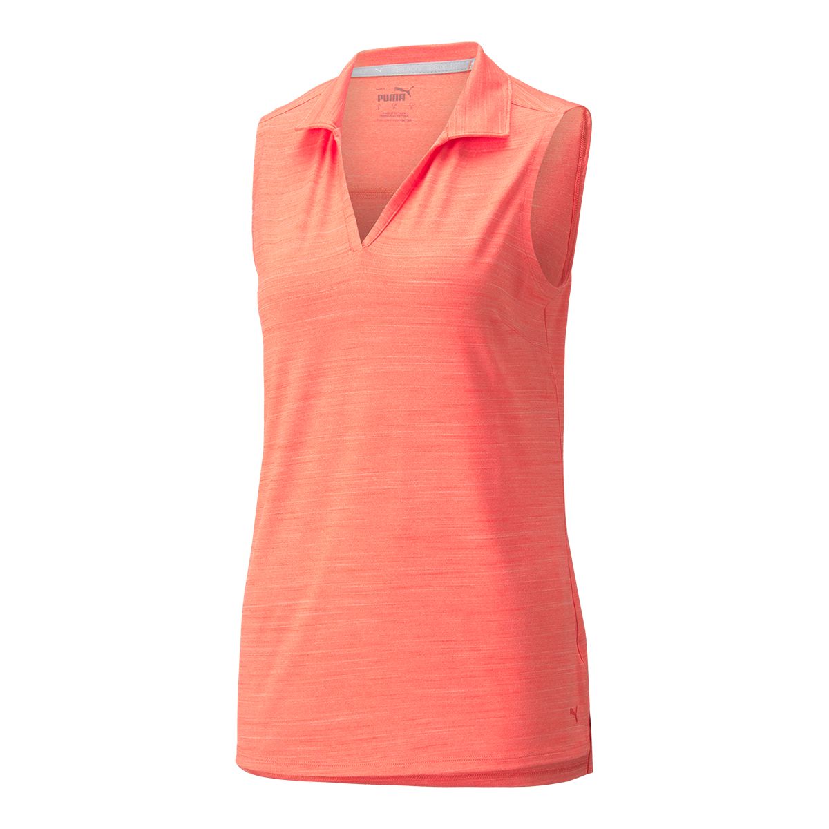PUMA Golf Women's CLOUDSPUN Coast Sleeveless Polo T Shirt, Moisture Wicking