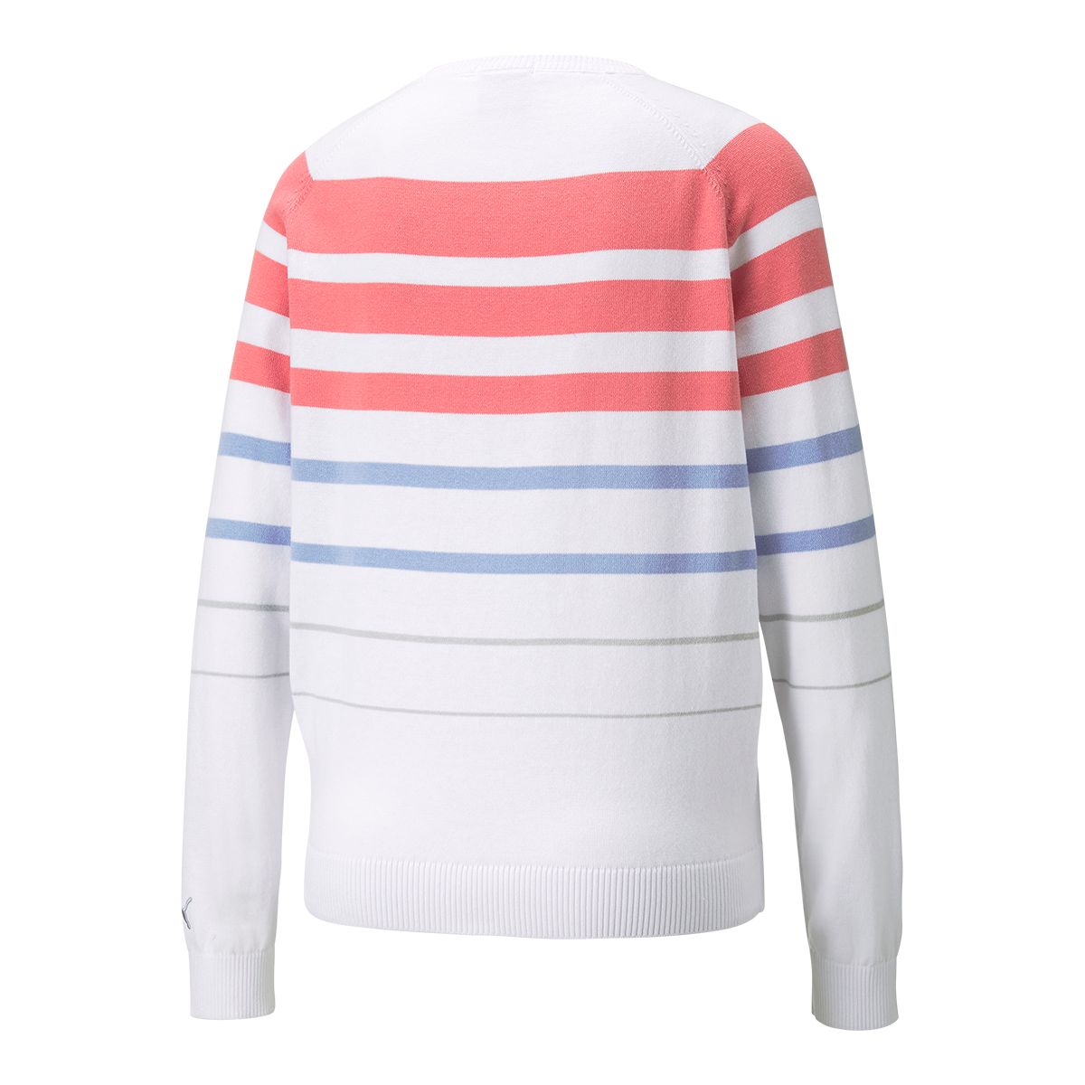 PUMA Golf Women's Stripe Long Sleeve Polo Sweater