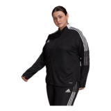 adidas Women's Plus Size Tiro 21 Track Jacket Front_Angled_Left