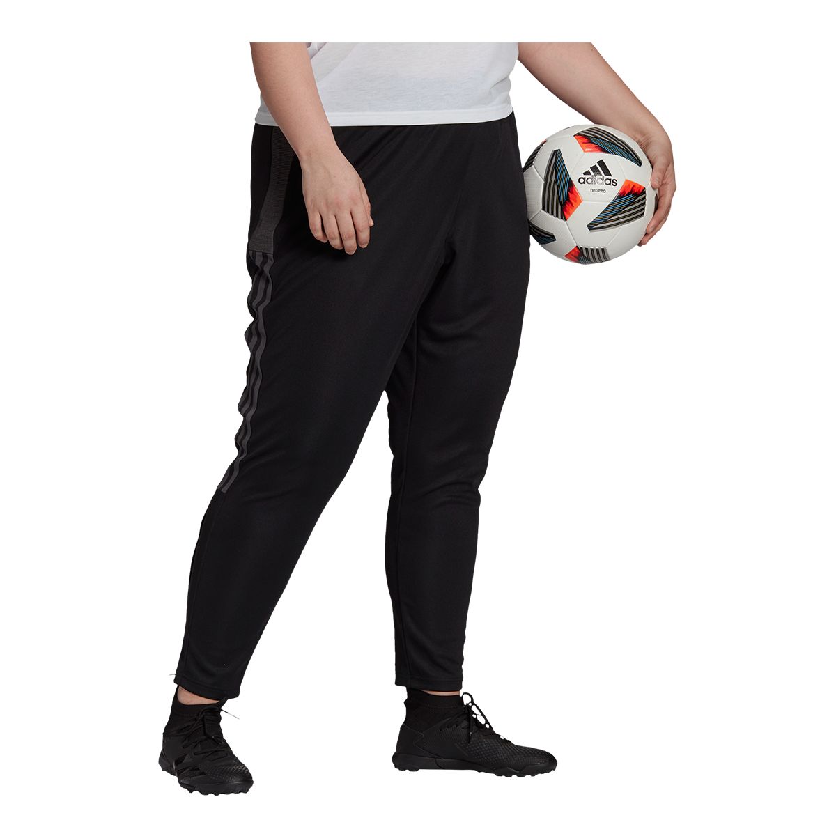 adidas Women's Tiro 21 Plus Size Track Pants, Training, Soccer, Regular Fit